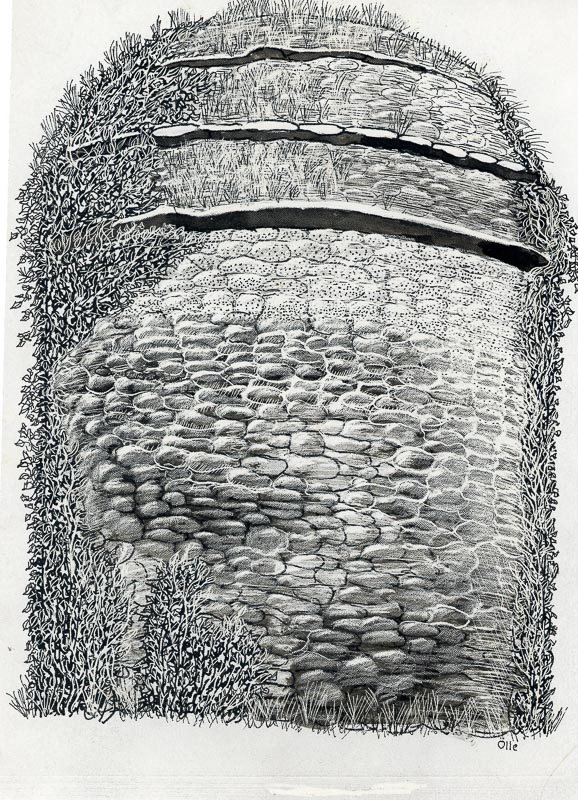 Drawing of Rosemarket Dovecote