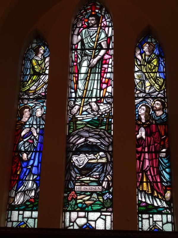Stained glass windows, St Ismael’s Church
